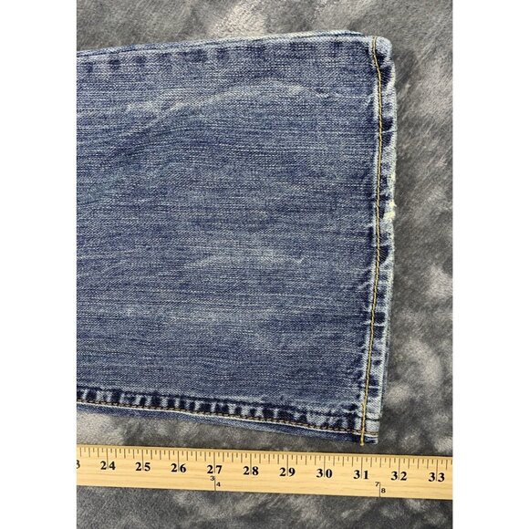 Silver Jeans Men's 32x33 Distressed Boot Cut Y2K Grunge Tuesday Blue Jeans - Picture 14 of 14